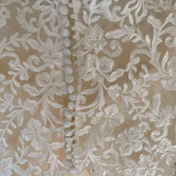 Champagne lace wedding gown - Picture 11 of 13